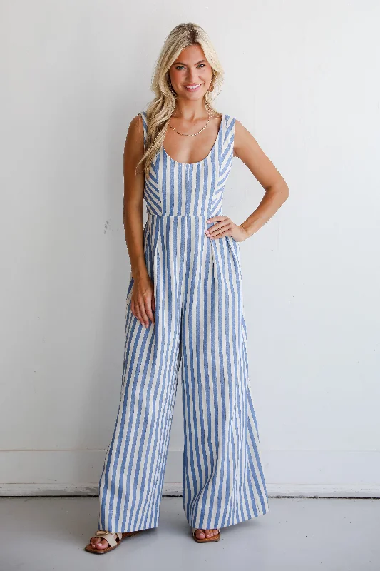 Best Seller FINAL SALE - Adorable Chicness Striped Jumpsuit