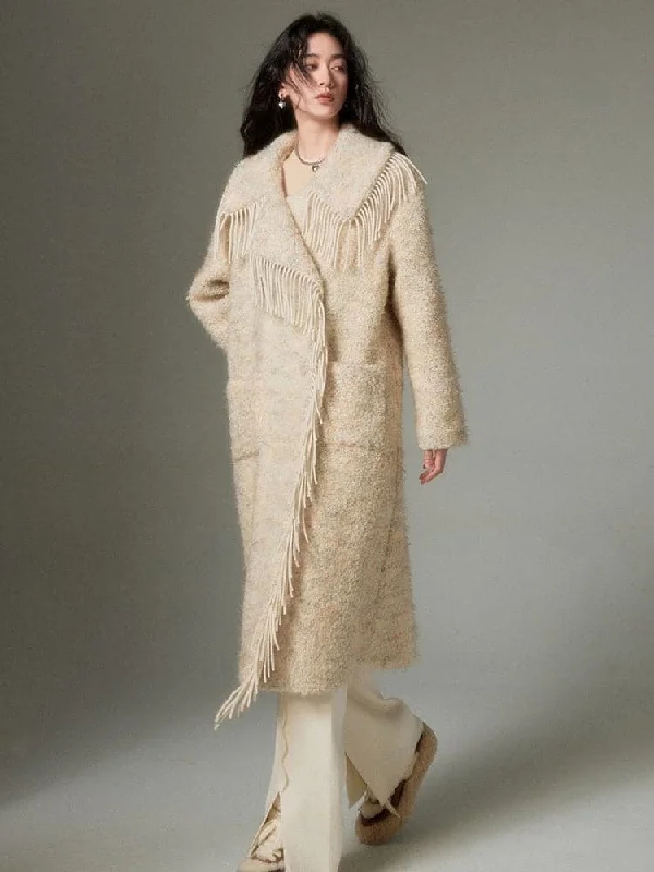 Price Cut Fragrant Tassel Stitched Mini Jacket