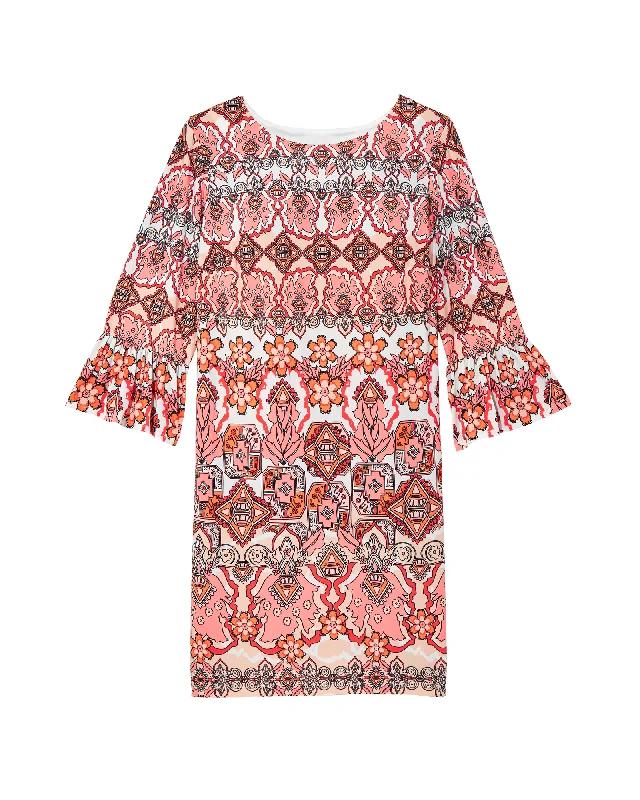 Amazing Deals Bailey Shift Dress | Coral / White