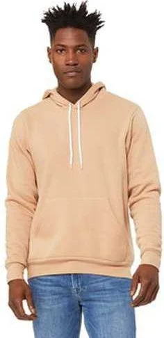 Closeout Bella + Canvas 3719 Unisex Sponge Fleece Pullover Hooded Sweatshirt - Heather Sand Dune Closeout Bella + Canvas 3719 Unisex Sponge Fleece Pullover Hooded Sweatshirt - Heather Sand Dune