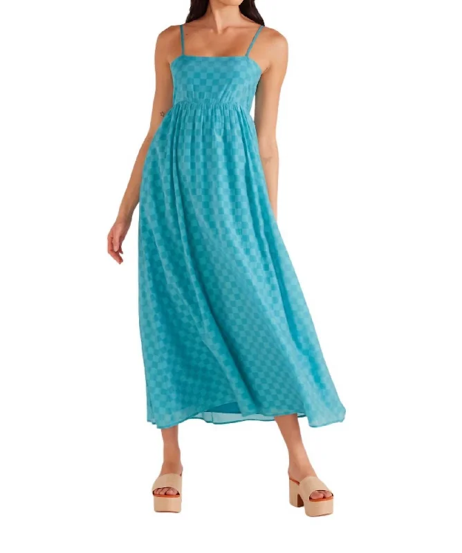 Best Bargains Lucille Strappy Maxi Dress In Teal