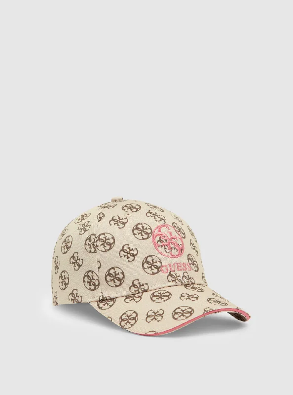 Huge Discounts Beige Logo Olympe Baseball Cap