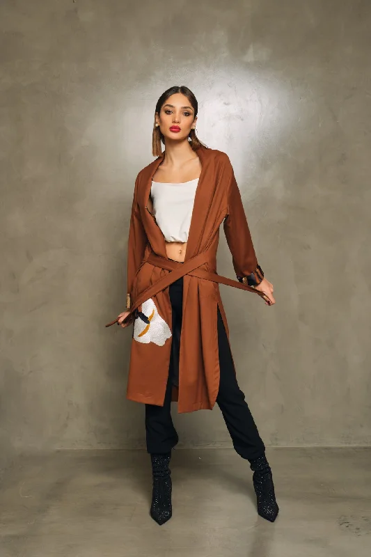 Big Discounts LIGHT BROWN LILLY COAT REV234-PNT037