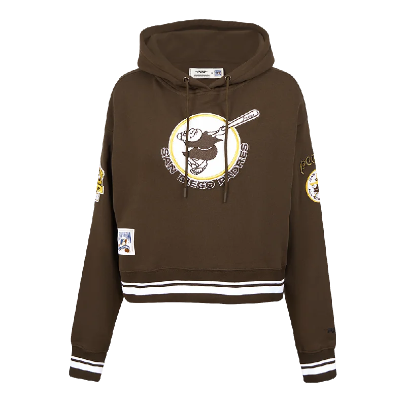 Amazing Deals SUDADERA CON GORRO MLB SAN DIEGO PADRES RETRO CLASSICS PARA MUJER