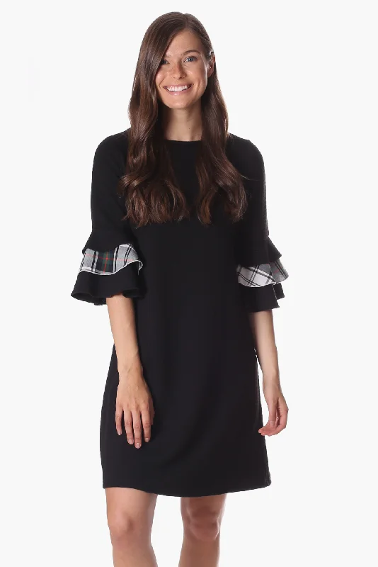 Limited Time Offer Rawlings Dress in Black Star with Plaid