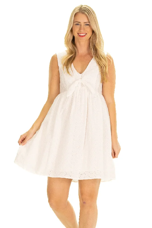 Crazy Deals The Penelope Dress in White Eyelet