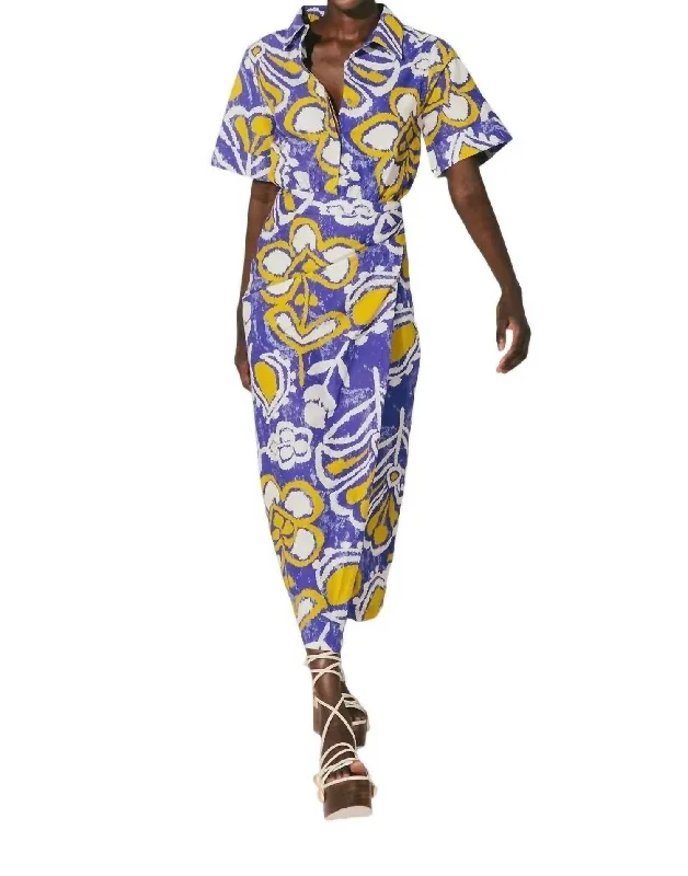 Early Access Shonda Midi Dress In Azores
