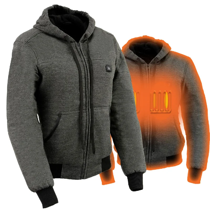 TIME-Limited Offer Nexgen Heat MPL2713SET Women Grey 'Heated' Front Zipper Fiery Hoodie Jacket for Outdoor Activities w/ Battery Pack TIME-Limited Offer Nexgen Heat MPL2713SET Women Grey 'Heated' Front Zipper Fiery Hoodie Jacket for Outdoor Activities w/ Battery Pack