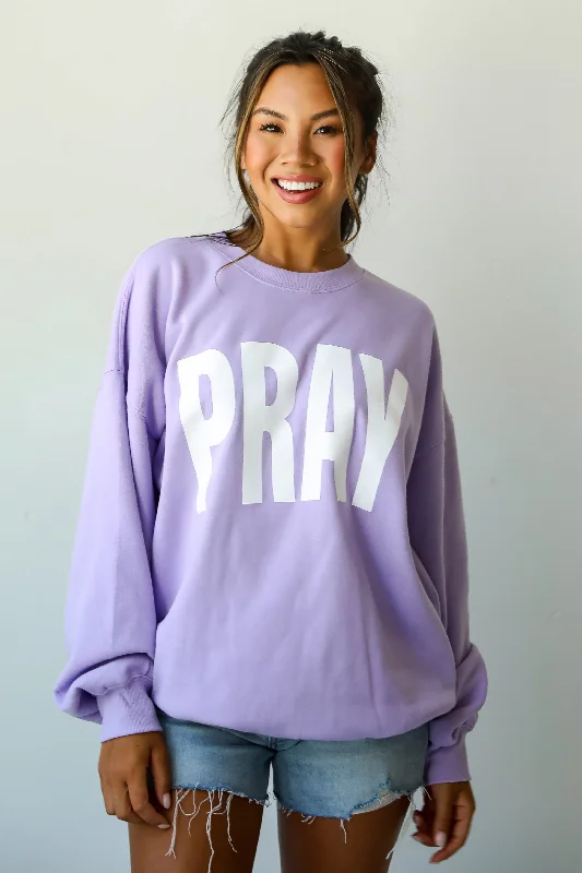 Price Drop Alert Lavender Pray Sweatshirt