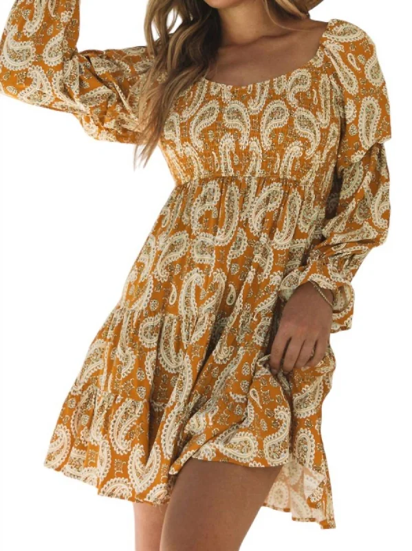 Extra Savings Boho Dress In Yellow