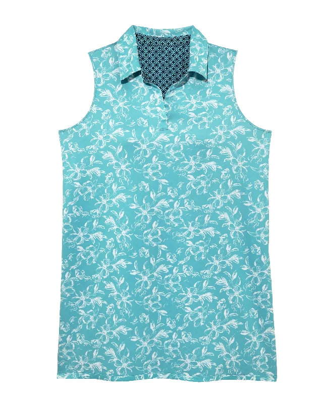 Price Fest Jefferson Reversible Sleeveless Dress | Azure Blue / Black