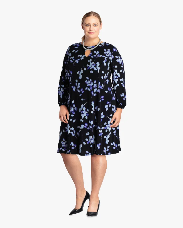 Limited Quantity Sulu A-line Dress | Black / Turquoise
