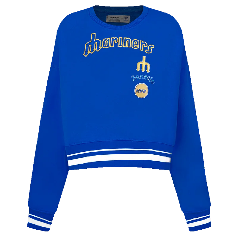 Daily Deals SUDADERA DE CUELLO REDONDO MLB SEATTLE MARINERS RETRO CLASSICS PARA MUJER