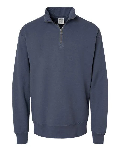 Bargain Blast ComfortWash by Hanes Garment-Dyed Quarter-Zip Sweatshirt GDH425