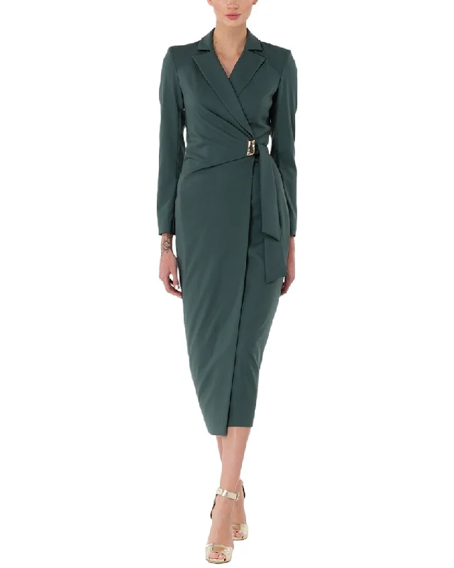 Closeout BGL Wool-Blend Midi Dress