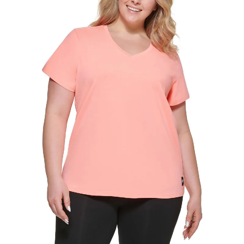 Instant Discount DKNY Sport Womens Plus Wicking Stretch Workout Pullover Top