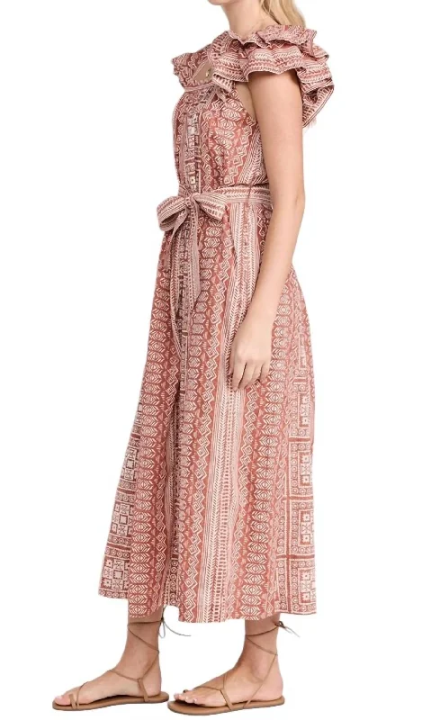 Now or Never Ingrid Ankle Dress In Pink