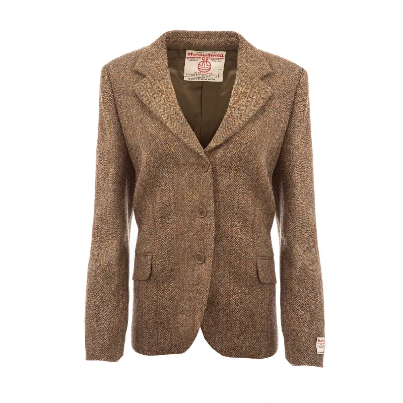 Unbeatable Prices Women's Harris Tweed Rona Jacket  Brown Herringbone