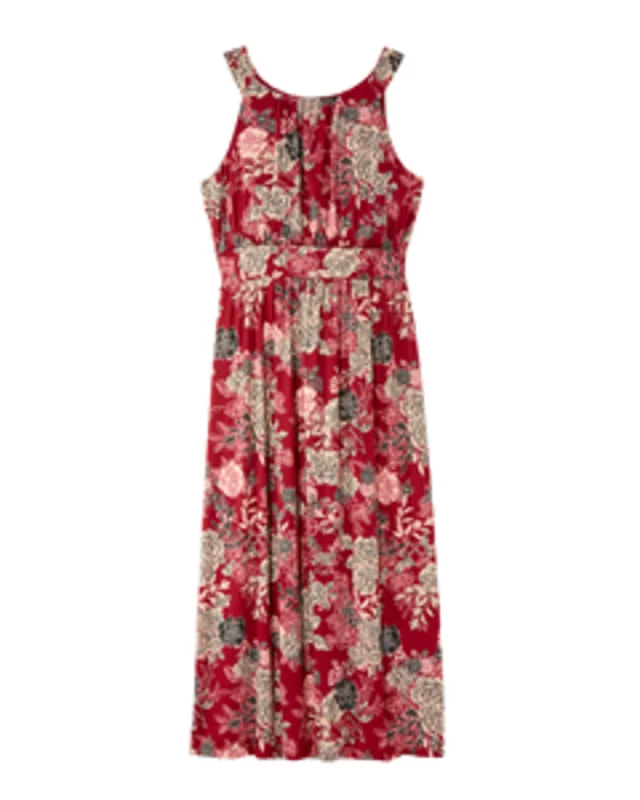 The Best Prices Oceanway Halter Maxi Dress | Burgundy / White