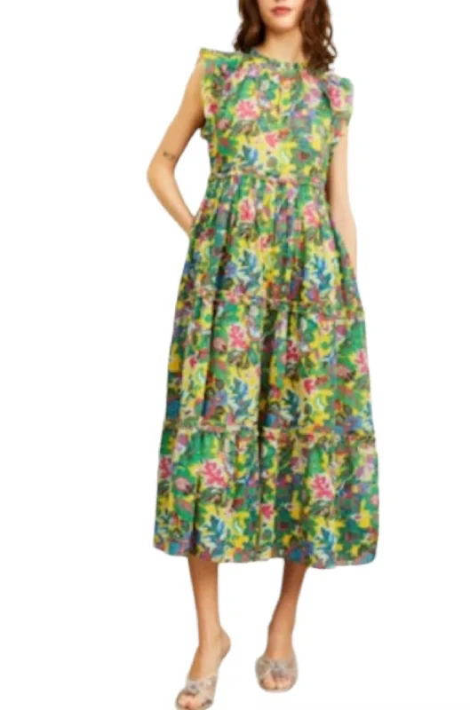 New Arrival Poppy Maxi Dress In Petra Print