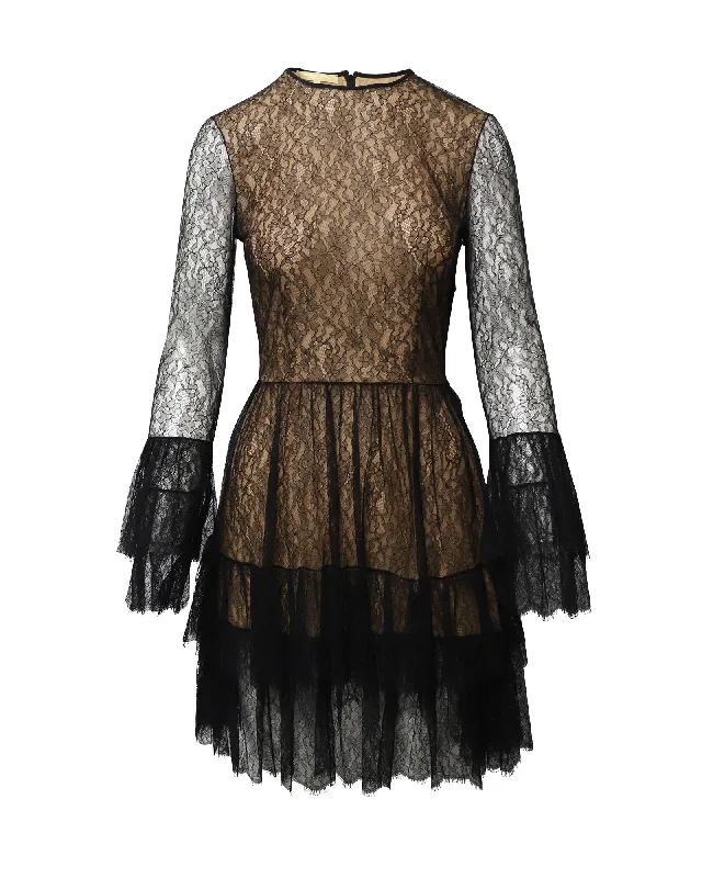 Must-Have Deals Michael Kors Lace Dress in Black Rayon