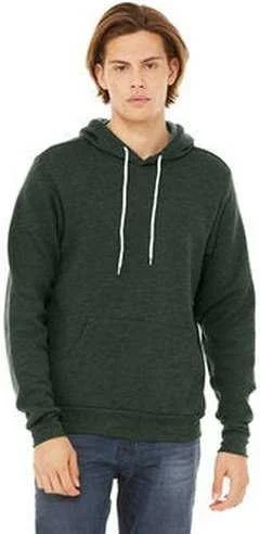 Deal Alert Bella + Canvas 3719 Unisex Sponge Fleece Pullover Hooded Sweatshirt - Heather Forest Deal Alert Bella + Canvas 3719 Unisex Sponge Fleece Pullover Hooded Sweatshirt - Heather Forest