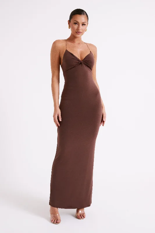 Deal of the Week Sinead Twist Maxi Dress - Mocha
