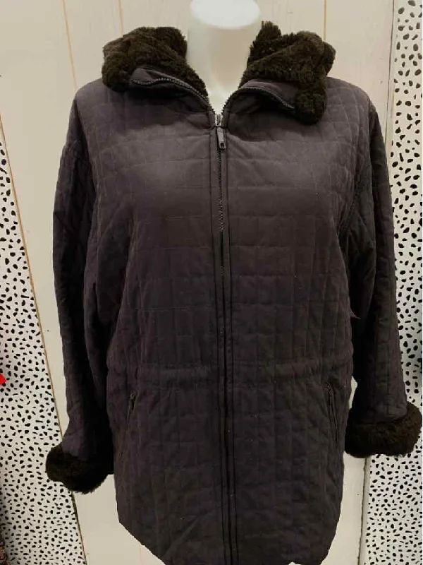 Referral Discount Studio Works Brown Womens Size L Jacket (Outdoor)
