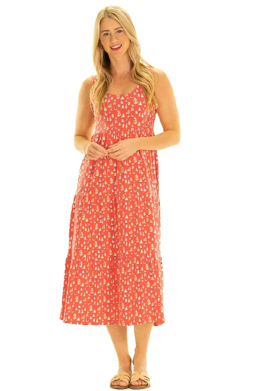 Price Rollback The Lucy Dress in Leland Gal Set Sail Print
