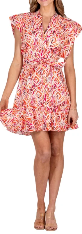 Bonus Savings Harper Dress In Pink Multi