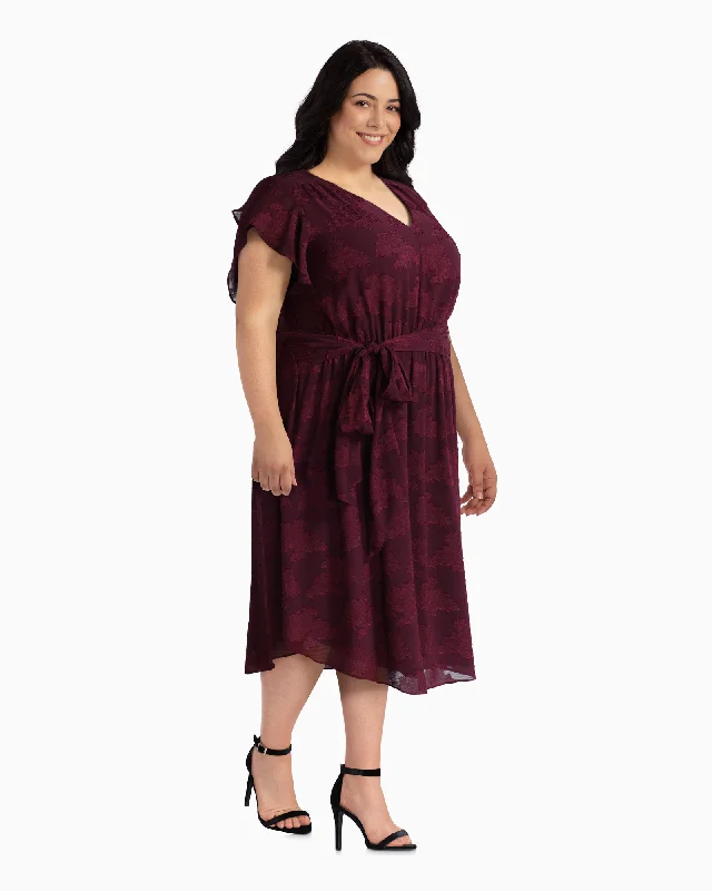 Deal Dash Esme Midi Dress | Burgundy