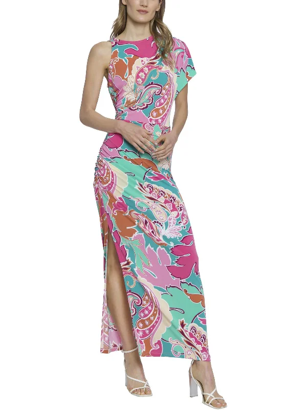 Factory Direct Sale Womens Paisley Printed Maxi Dress