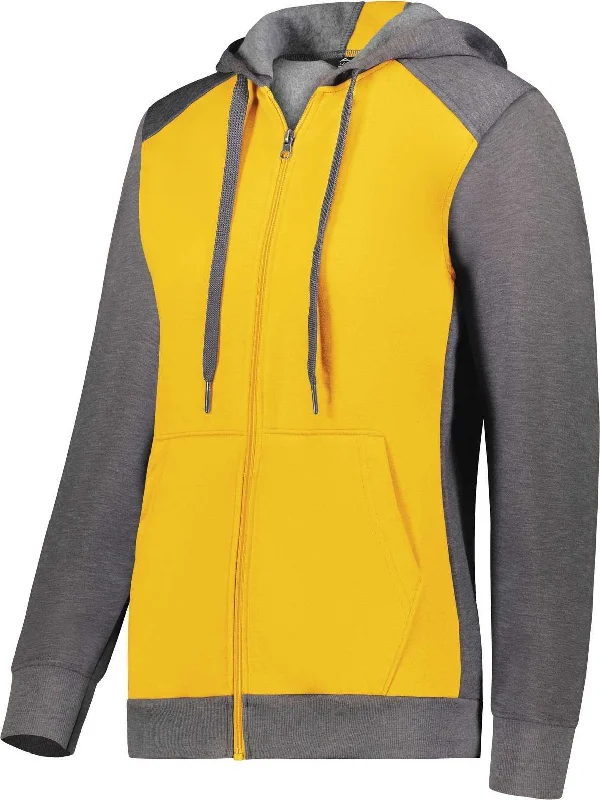 Exclusive Offers Augusta 6901 Ladies Three-Season Fleece Full Zip Hoodie - Gold Carbon Heather Exclusive Offers Augusta 6901 Ladies Three-Season Fleece Full Zip Hoodie - Gold Carbon Heather