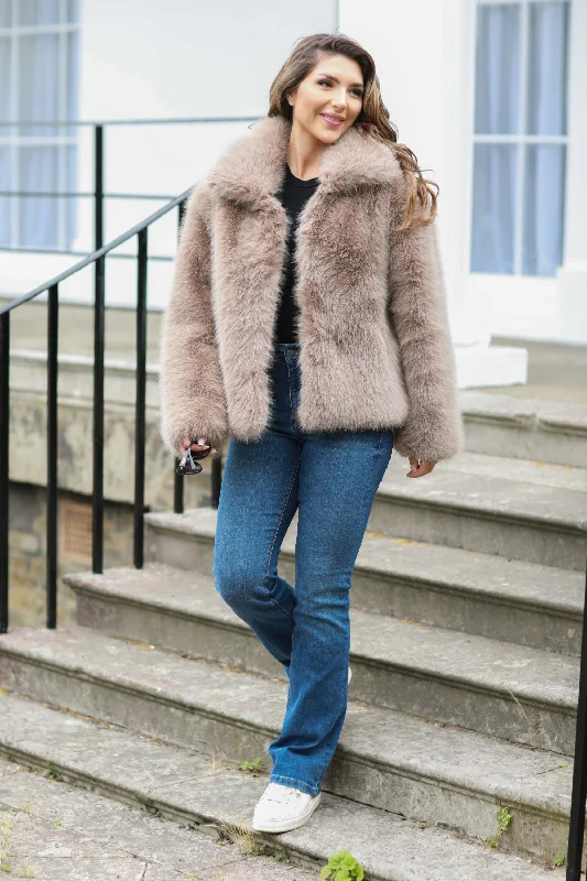 One-DAY Sale Double Second Faux Soft Fur Jacket