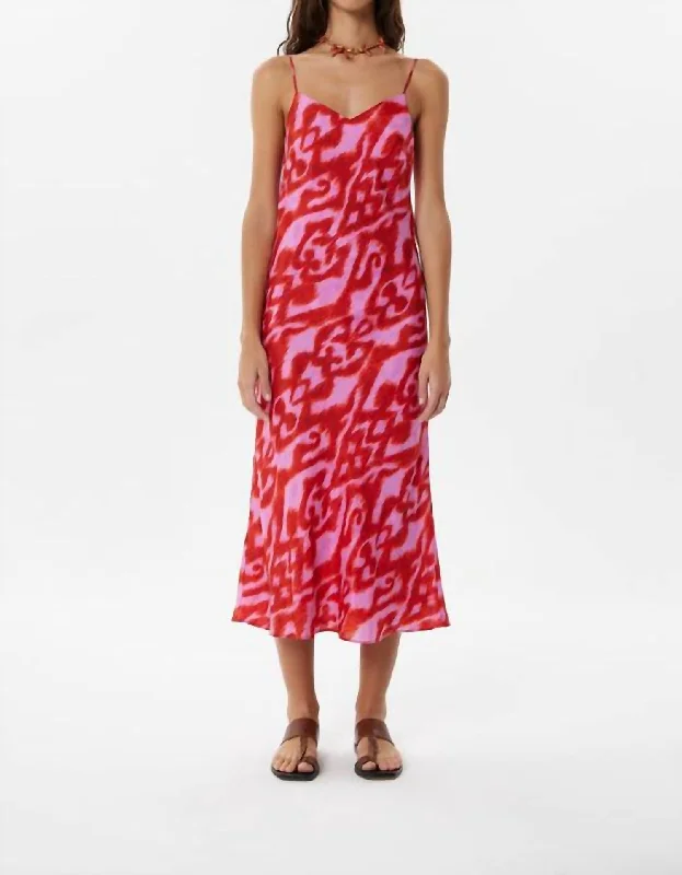 Savings Galore Moreno Isabel Slip Dress In Ethnic Fuchsia 45