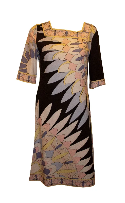 Exclusive Access Pucci Silk Jersey Dress in Ice Cream Colours.