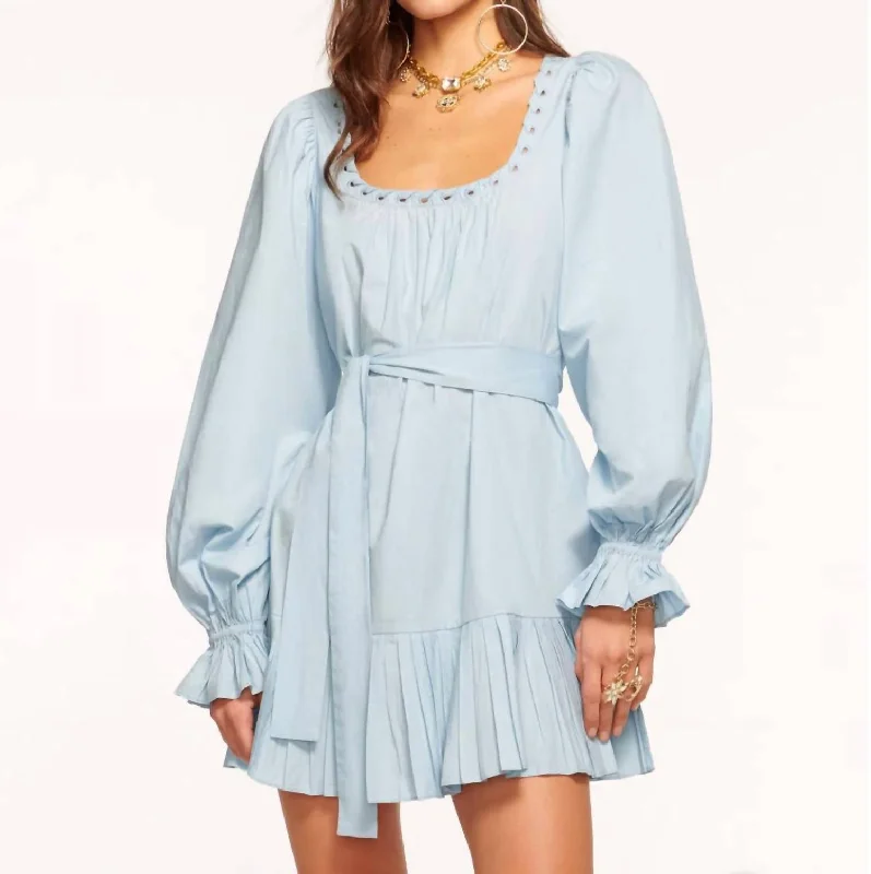 Hurry In Kayleigh Dress In Bluq