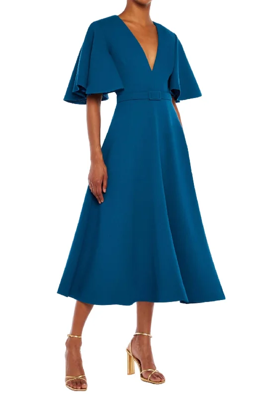 Steals and Deals Marie Dress In Teal