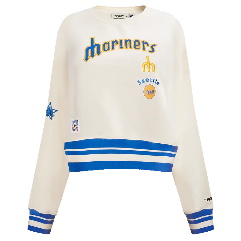 Lowest Price SUDADERA DE CUELLO REDONDO MLB SEATTLE MARINERS RETRO CLASSICS PARA MUJER Lowest Price SUDADERA DE CUELLO REDONDO MLB SEATTLE MARINERS RETRO CLASSICS PARA MUJER
