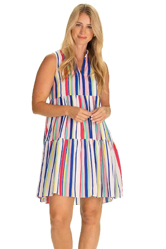 Huge Discounts The Annika Dress in Boardwalk Stripe