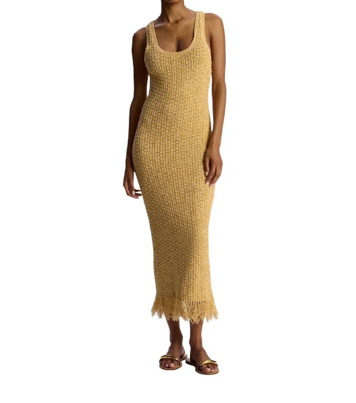 Price Blitz Clementine Midi Dress In Cumin/sandcastle Marl