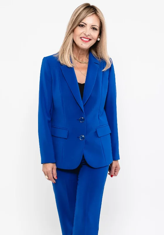New Markdowns Via Veneto Single Breasted Blazer, Royal Blue