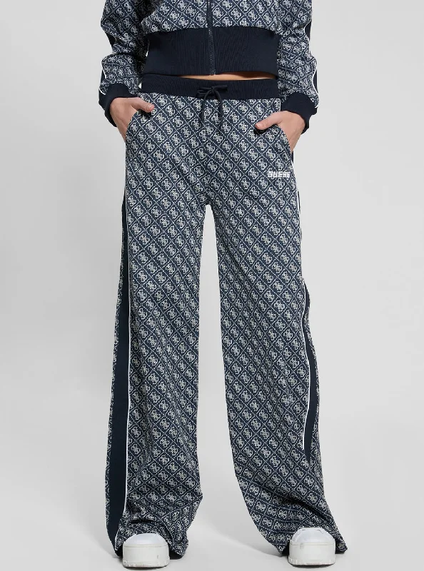 Fantastic Offers Blue Logo Sarah Wide Pant