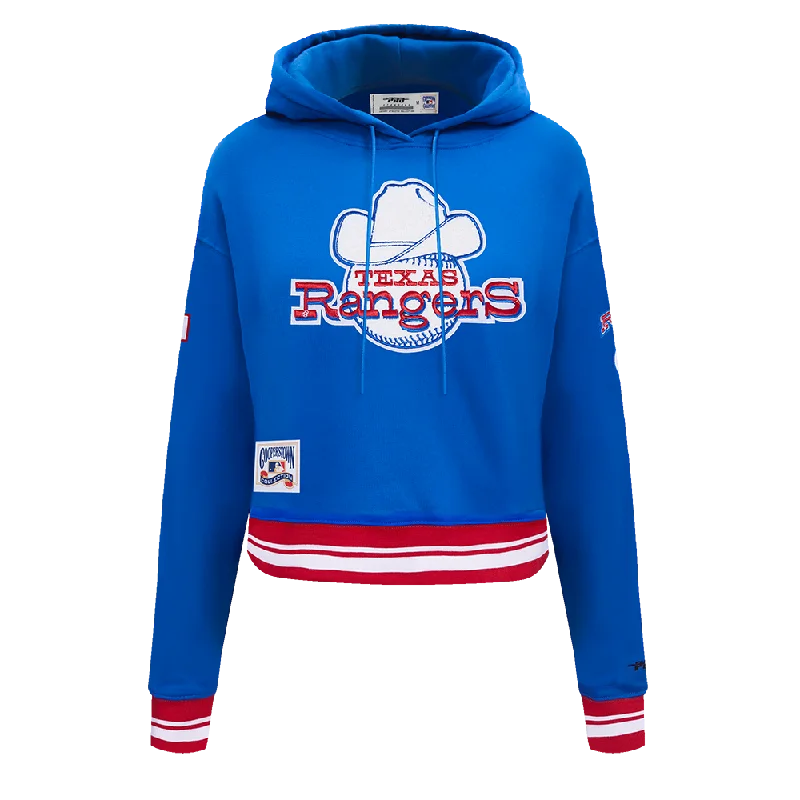Incredible Offers SUDADERA CON GORRO MLB TEXAS RANGERS RETRO CLASSICS PARA MUJER