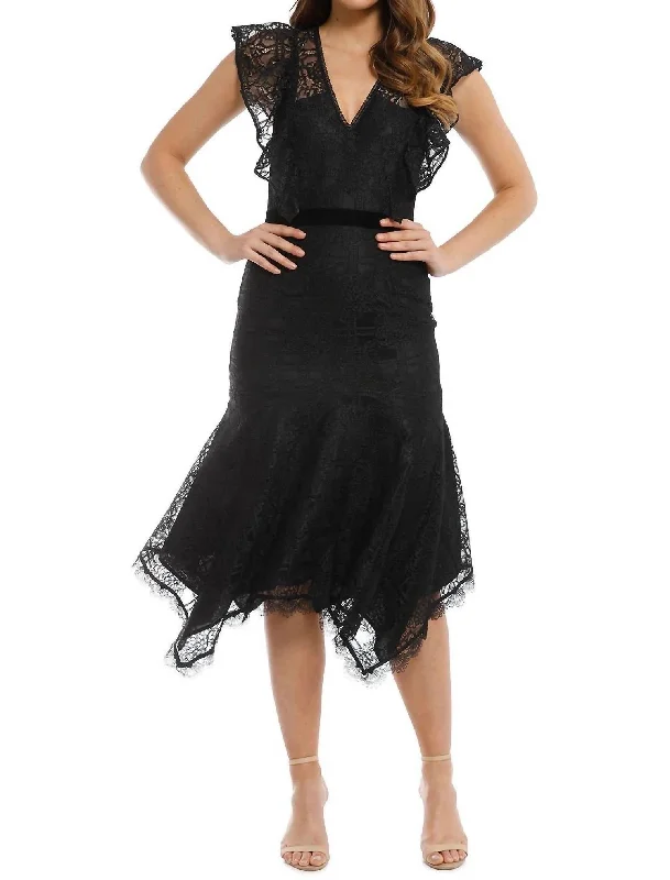 Instant Savings Feminino Midi Dress In Black
