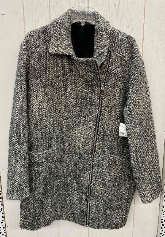 Instant Discount TopShop Gray Womens Size 12 Jacket (Outdoor)
