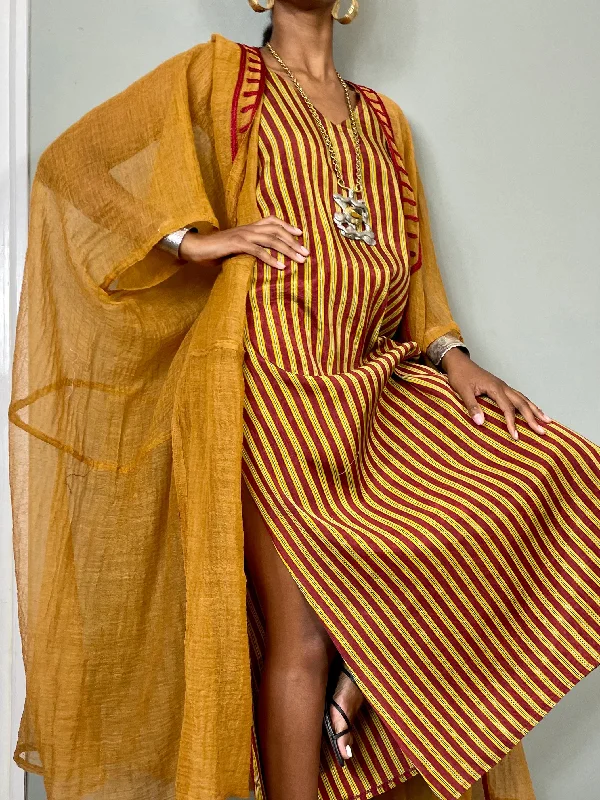 Special Buy Talitha, vintage striped dress snd linen cover up