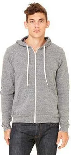 Unmissable Offer Bella + Canvas 3909 Unisex Triblend Sponge Fleece Full-Zip Hoodie - Gray Triblend Unmissable Offer Bella + Canvas 3909 Unisex Triblend Sponge Fleece Full-Zip Hoodie - Gray Triblend
