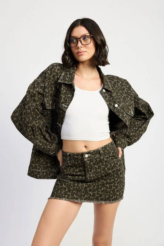 Bonus Savings Emory Park Oversized Printed Denim Jacket