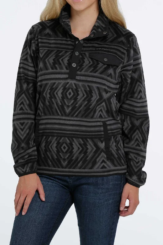 Closeout Sale Women's Cinch MAK9819002 1/2 Snap Printed Fleece Pullover (SALE)